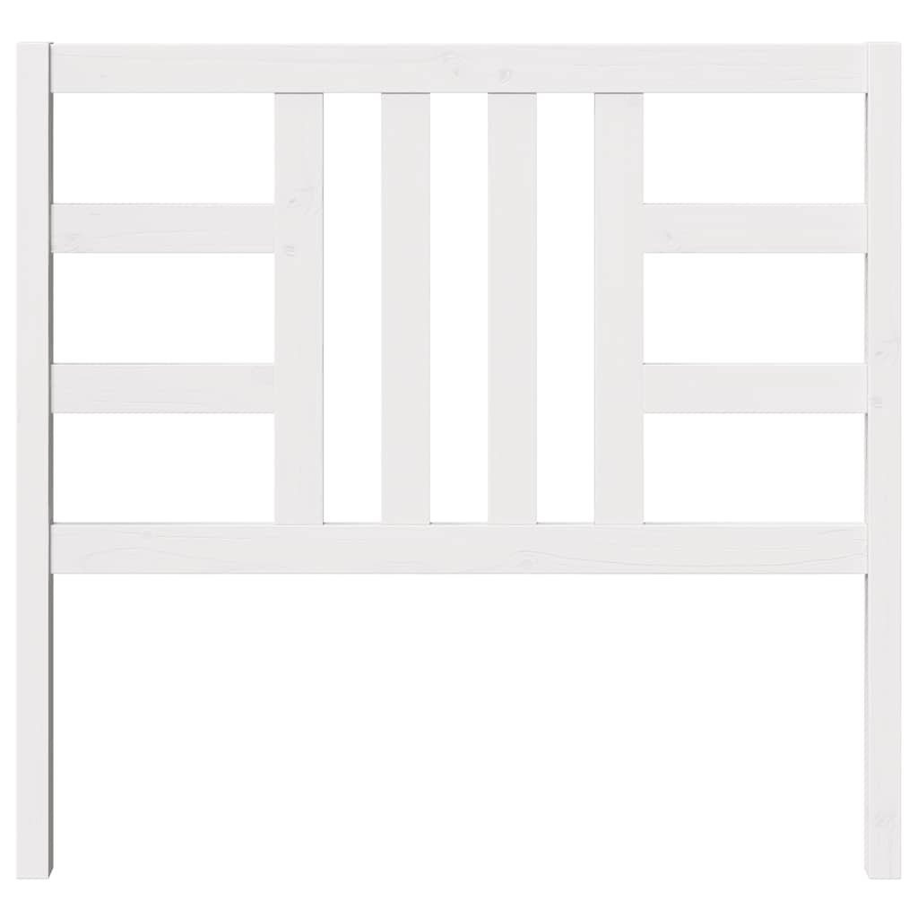 Cabeceira de cama 106x4x100 cm pinho maciço branco