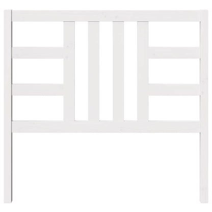 Cabeceira de cama 106x4x100 cm pinho maciço branco