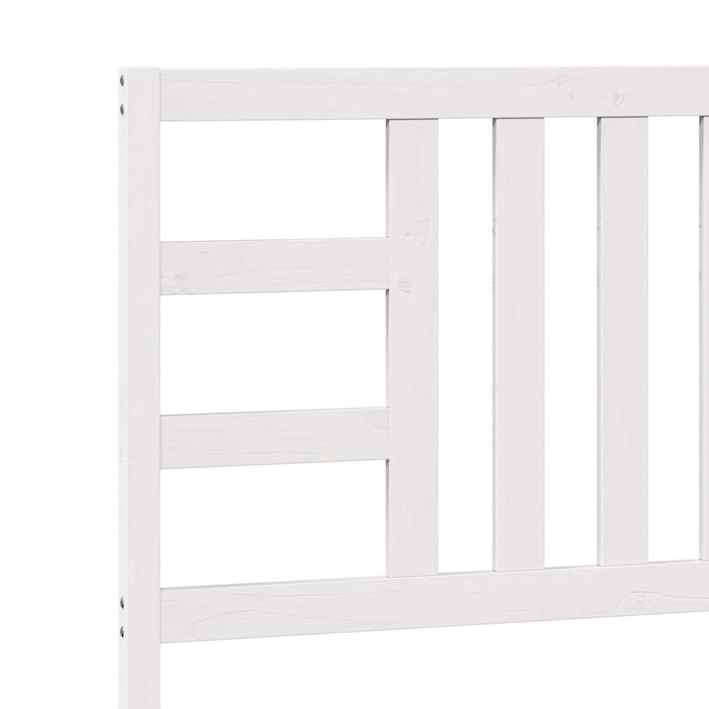 Cabeceira de cama 106x4x100 cm pinho maciço branco