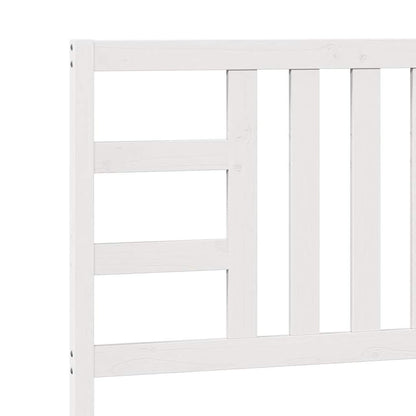 Cabeceira de cama 106x4x100 cm pinho maciço branco