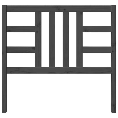 Cabeceira de cama 106x4x100 cm pinho maciço cinzento