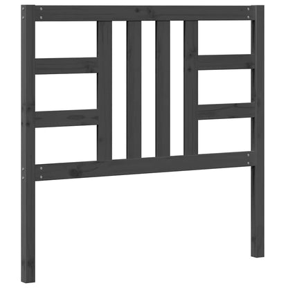 Cabeceira de cama 106x4x100 cm pinho maciço cinzento