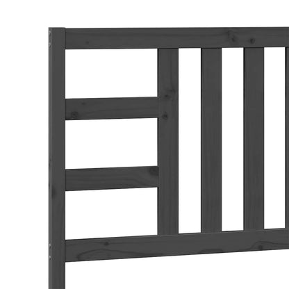 Cabeceira de cama 106x4x100 cm pinho maciço cinzento