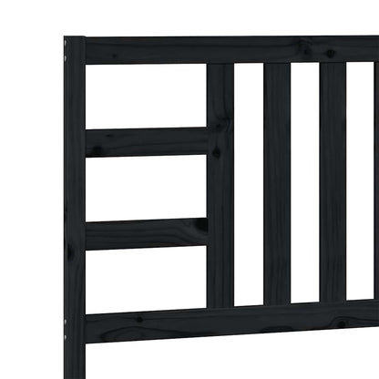 Cabeceira de cama 106x4x100 cm pinho maciço preto
