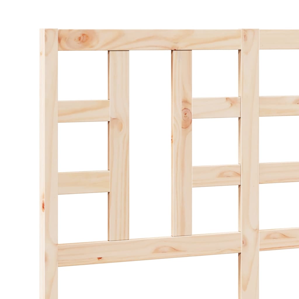 Cabeceira de cama 126x4x100 cm pinho maciço