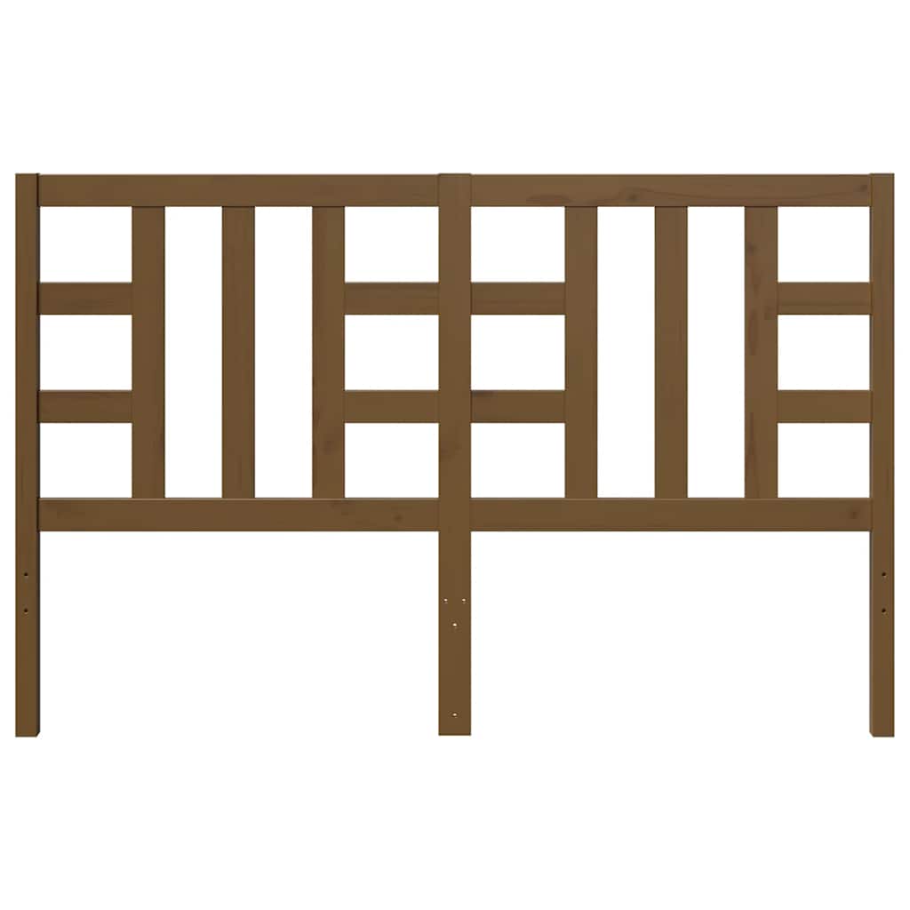 Cabeceira de cama 146x4x100 cm pinho maciço castanho mel