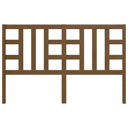 Cabeceira de cama 146x4x100 cm pinho maciço castanho mel