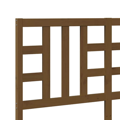 Cabeceira de cama 146x4x100 cm pinho maciço castanho mel