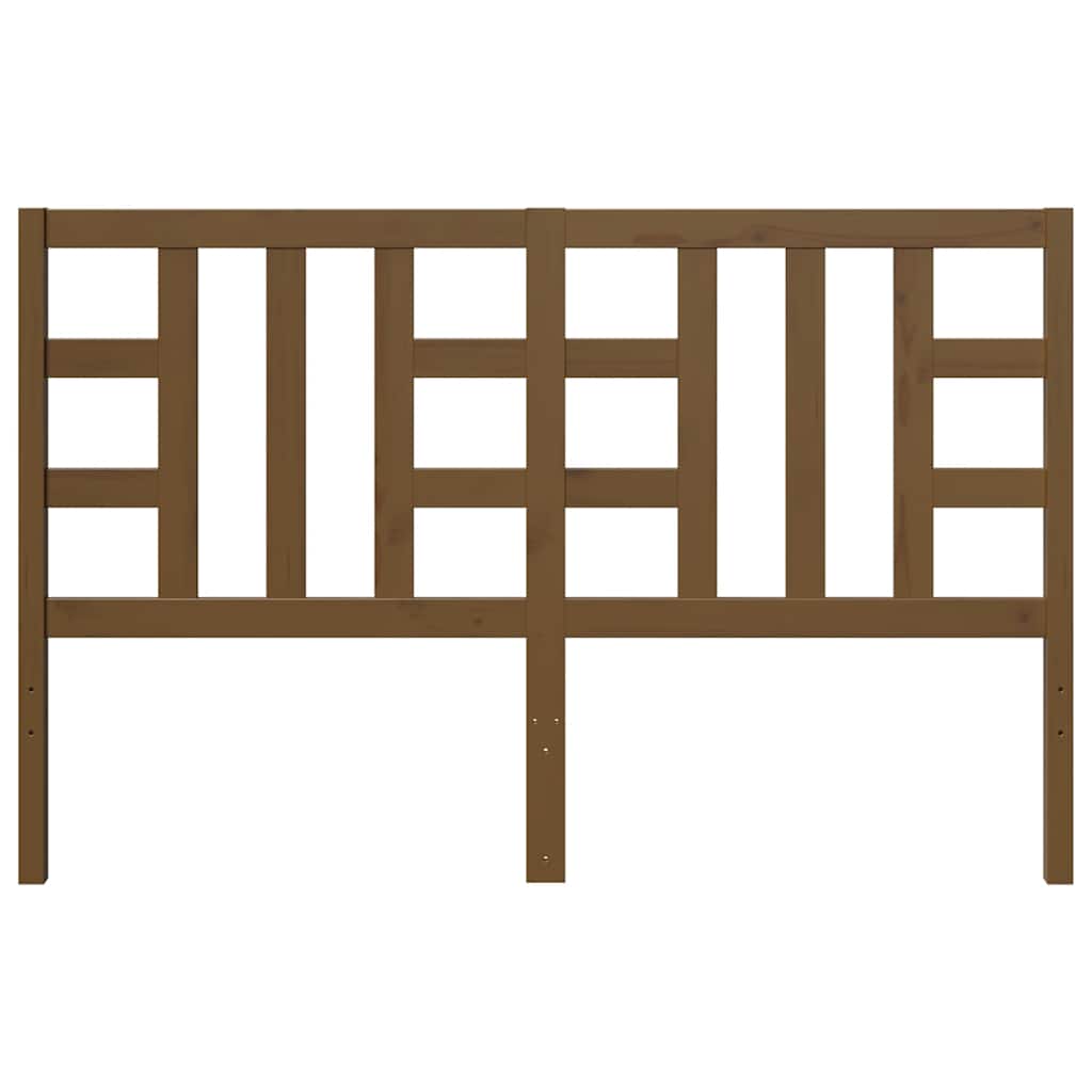 Cabeceira de cama 166x4x100 cm pinho maciço castanho mel