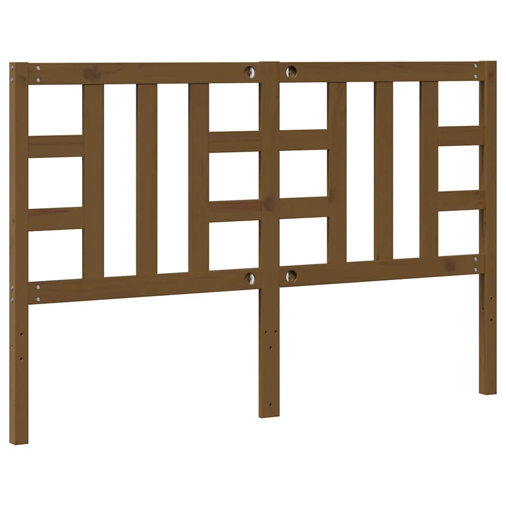 Cabeceira de cama 166x4x100 cm pinho maciço castanho mel