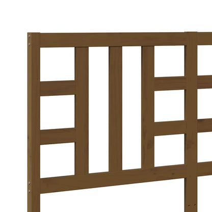 Cabeceira de cama 166x4x100 cm pinho maciço castanho mel