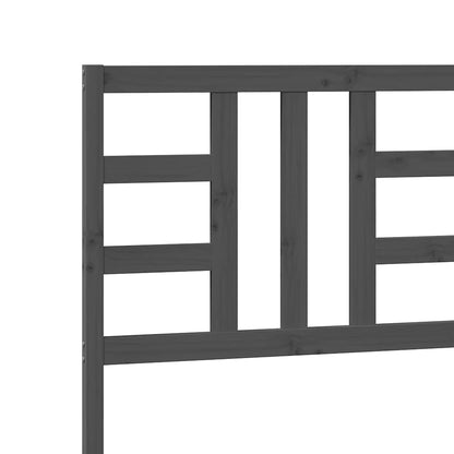 Cabeceira de cama 186x4x100 cm pinho maciço cinzento