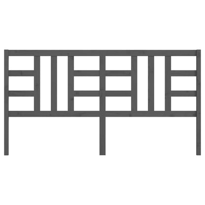 Cabeceira de cama 206x4x100 cm pinho maciço cinzento