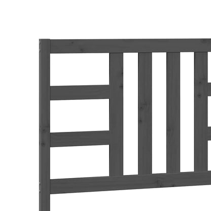 Cabeceira de cama 206x4x100 cm pinho maciço cinzento