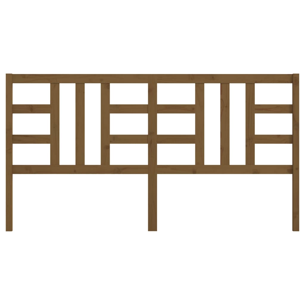 Cabeceira de cama 206x4x100 cm pinho maciço castanho mel