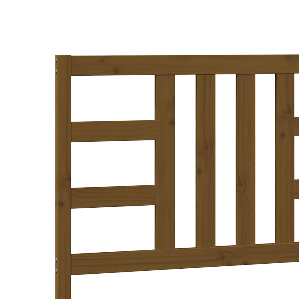 Cabeceira de cama 206x4x100 cm pinho maciço castanho mel