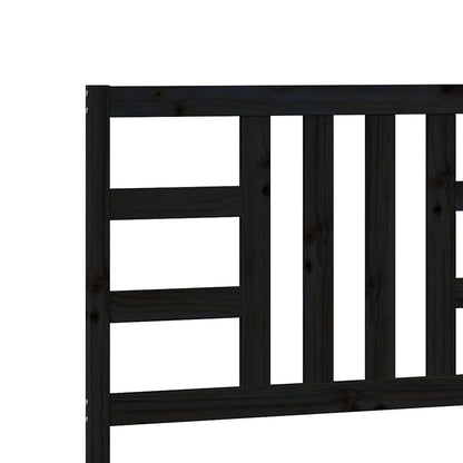 Cabeceira de cama 206x4x100 cm pinho maciço preto