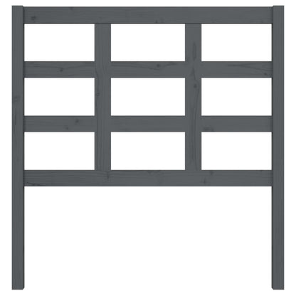 Cabeceira de cama 95,5x4x100 cm pinho maciço cinzento