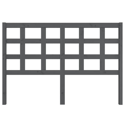 Cabeceira de cama 145,5x4x100 cm pinho maciço cinzento