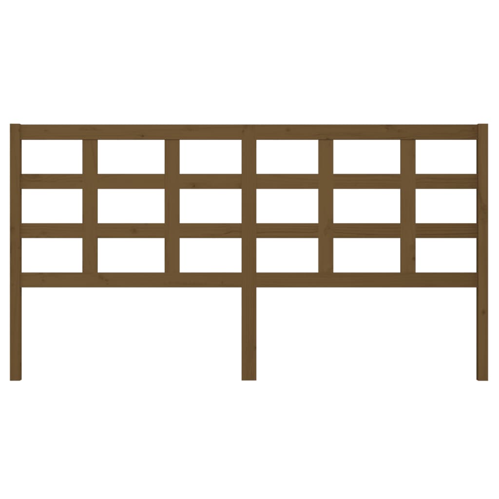 Cabeceira de cama 185,5x4x100 cm pinho maciço castanho mel