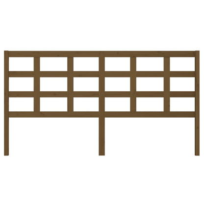 Cabeceira de cama 185,5x4x100 cm pinho maciço castanho mel