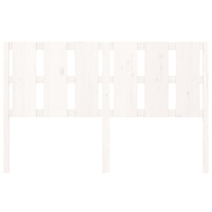 Cabeceira de cama 155,5x4x100 cm madeira de pinho maciça branco