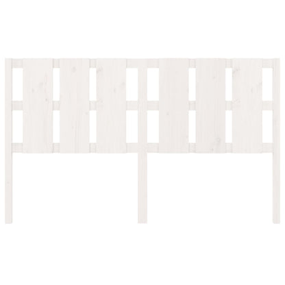 Cabeceira de cama 165,5x4x100 cm madeira de pinho maciça branco