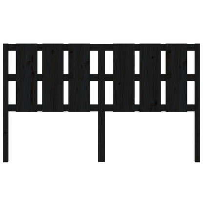 Cabeceira de cama 165,5x4x100 cm pinho maciço preto