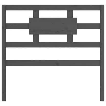 Cabeceira de cama 80,5x4x100cm madeira de pinho maciça cinzento