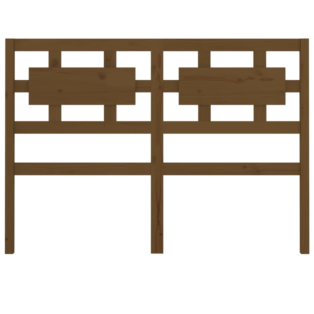 Cabeceira de cama 125,5x4x100 cm pinho maciço castanho mel