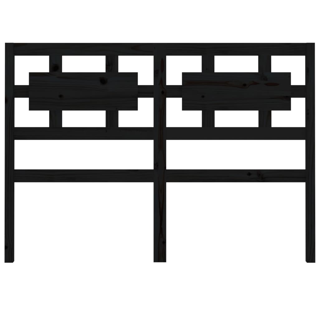 Cabeceira de cama 165,5x4x100 cm pinho maciço preto