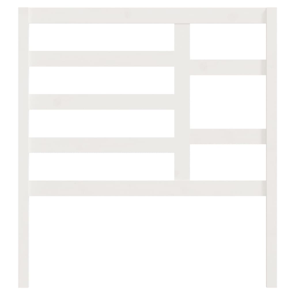 Cabeceira de cama 96x4x104 cm pinho maciço branco