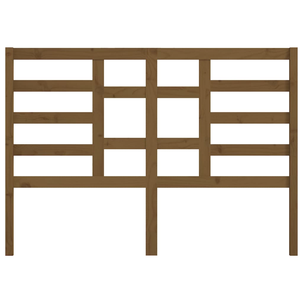 Cabeceira de cama 141x4x104 cm pinho maciço castanho mel