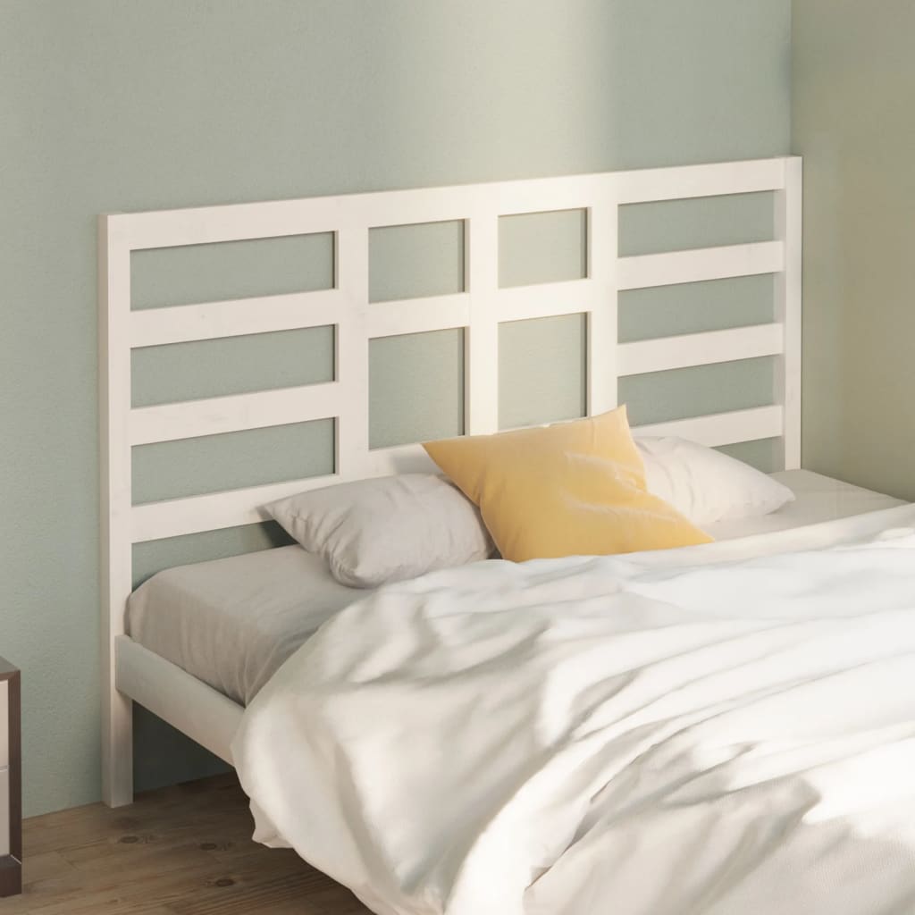 Cabeceira de cama 166x4x104 cm pinho maciço branco