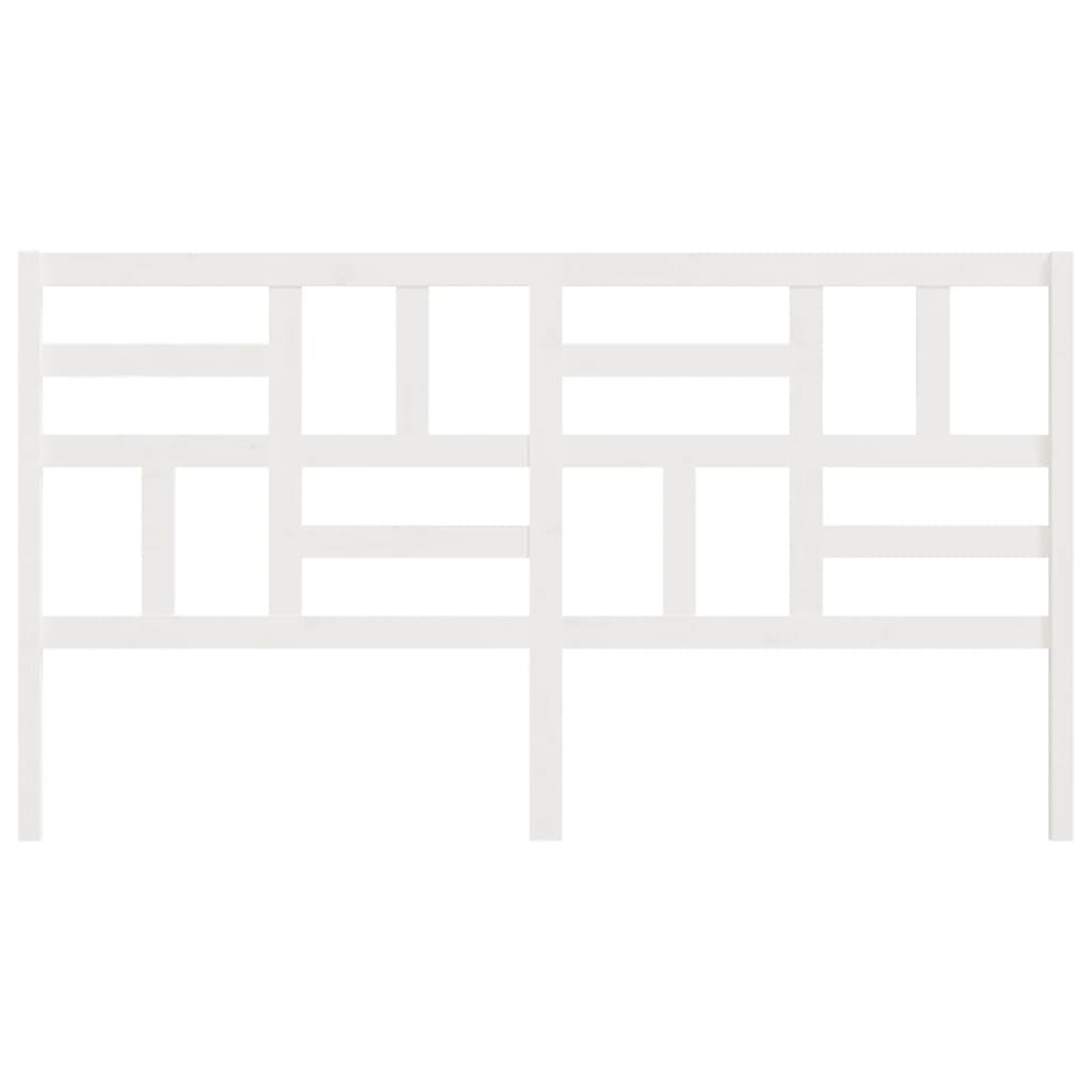 Cabeceira de cama 186x4x104 cm pinho maciço branco