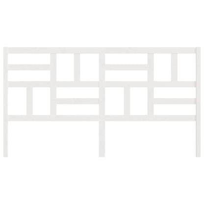 Cabeceira de cama 186x4x104 cm pinho maciço branco