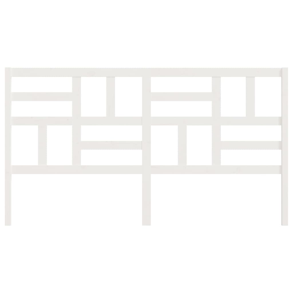 Cabeceira de cama 206x4x104 cm pinho maciço branco