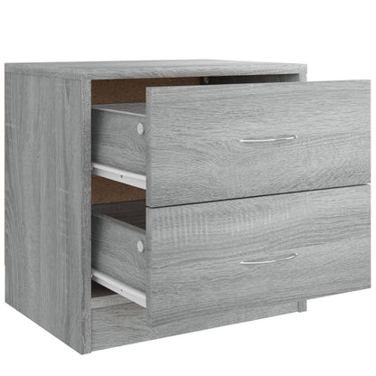Mesa cabeceira 40x30x40 cm derivados de madeira cinzento sonoma