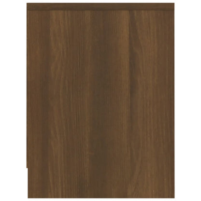 Mesa de cabeceira 40x30x40 cm contraplacado carvalho castanho