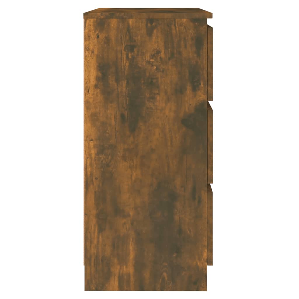 Aparador 60x35x76 cm madeira processada cor carvalho fumado