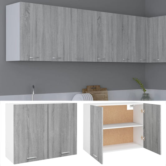 Armário suspenso “Lyon” 80x31x60 cm cinzento sonoma