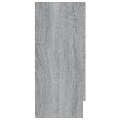 Vitrine 120x30,5x70 cm derivados de madeira cinzento sonoma