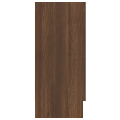 Vitrine 120x30,5x70 cm derivados madeira carvalho castanho