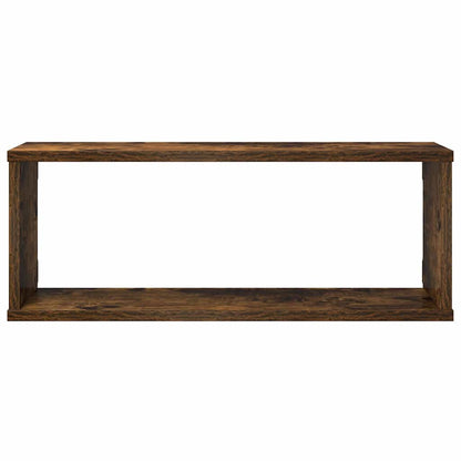 Prateleiras parede 4 pcs madeira processada 60x15x23 cm fumado