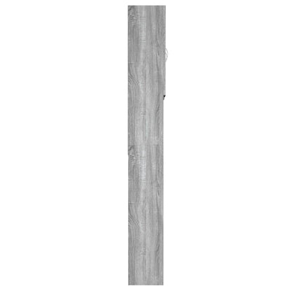 Armário máquina de lavar roupa 64x25,5x190 cm sonoma cinza