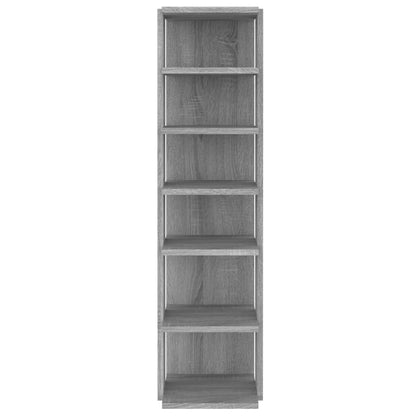 Sapateiras 2pcs 27,5x27x102cm derivados madeira cinzento sonoma