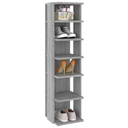 Sapateiras 2pcs 27,5x27x102cm derivados madeira cinzento sonoma