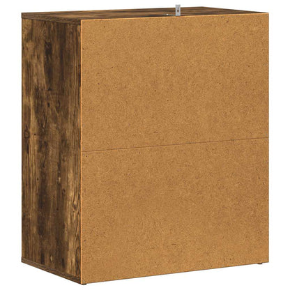 Sapateira 60x35x70 cm derivados de madeira sonoma cinza