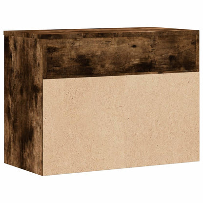 Banco sapateira 60x30x45cm derivados de madeira carvalho fumado