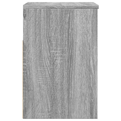 Banco sapateira 60x30x45cm derivados de madeira cinzento sonoma